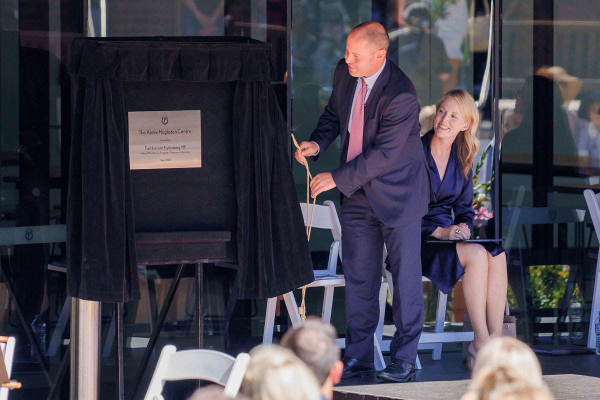 The Hon Josh Frydenberg MP officially opens the Annie Hughston Centre